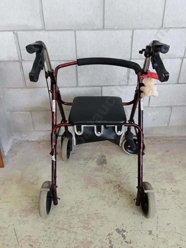 PRIDE MOBILITY WALKER, RED MARBLE FINISH Image 1++