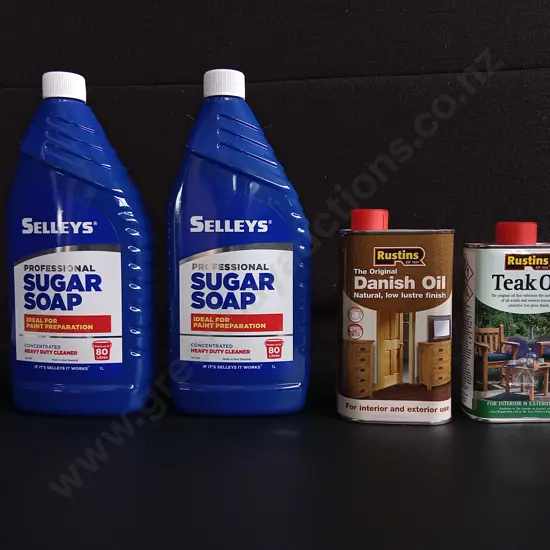 4 PIECES BRAND NEW CLEANING AND MAINTENANCE PRODUCTS
