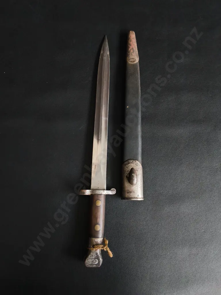 BRITISH PATTERN 1903 SMLE BAYONET BY ROBERT MOLE AND SONS WITH SCABBARD Image 1++