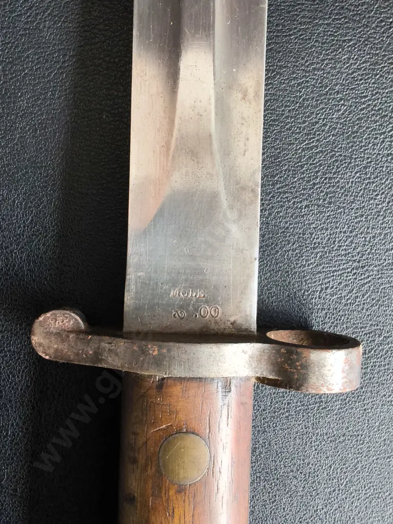 BRITISH PATTERN 1903 SMLE BAYONET BY ROBERT MOLE AND SONS WITH SCABBARD Image 1++
