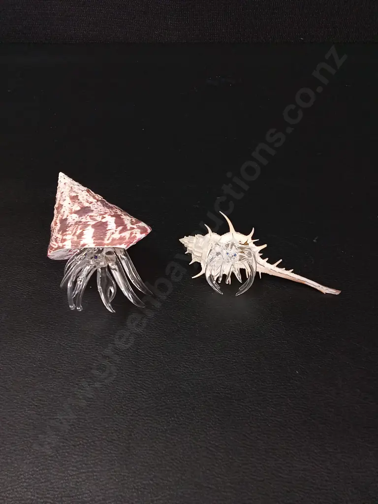7 GLASS ORNAMENTS TALLEST H9CM Image 1++