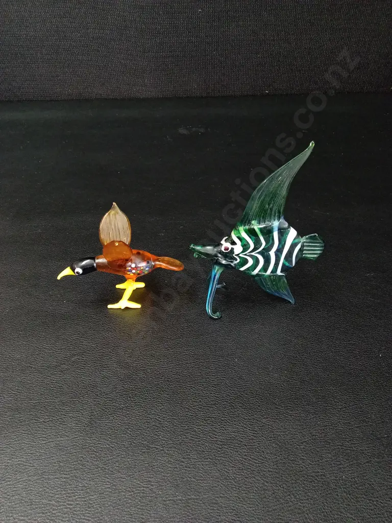7 GLASS ORNAMENTS TALLEST H9CM Image 1++