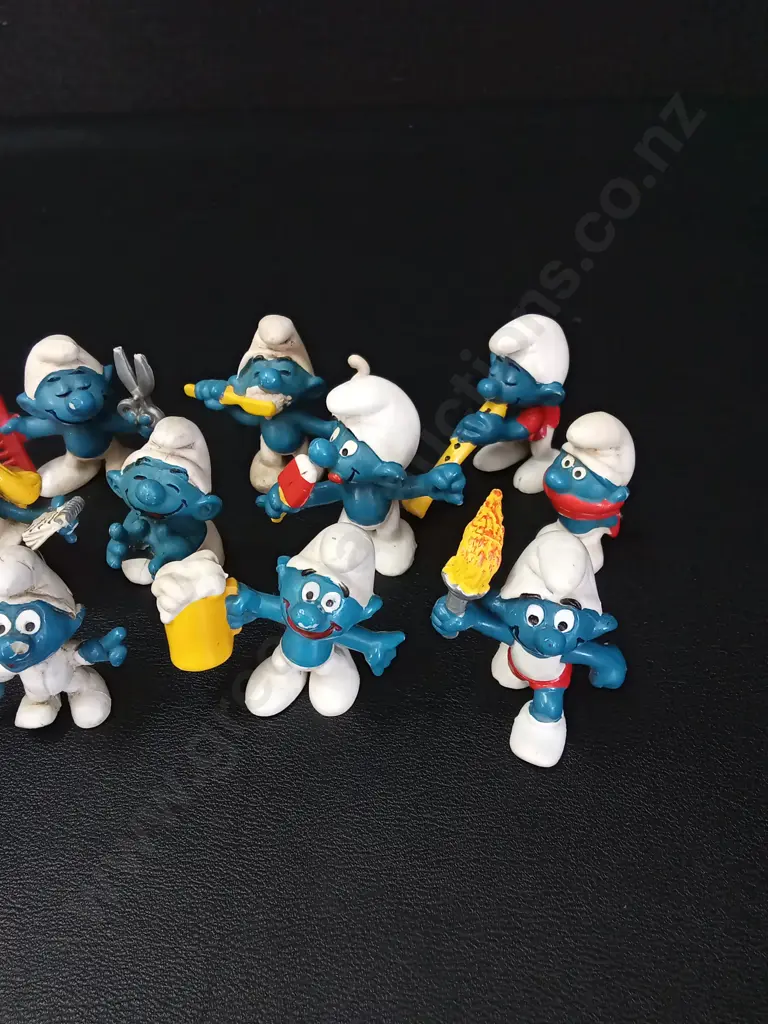 12 VINTAGE SMURFS TALLEST H5CM Image 1++