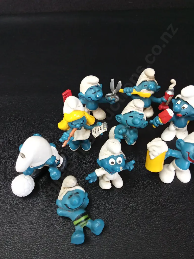 12 VINTAGE SMURFS TALLEST H5CM Image 1++