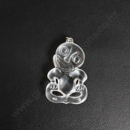 TRADITIONAL MĀORI HEI-TIKI PLASTIC PENDANT, H 6 CM