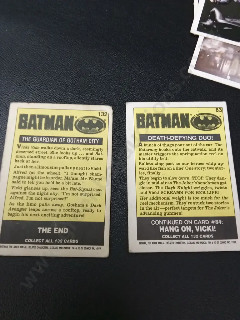 VINTAGE 1989 TOPPS BATMAN MOVIE TRADING CARDS Image 1++