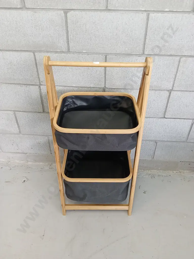 TWO-TIER STORAGE HAMPER, 98CM TALL Image 1++