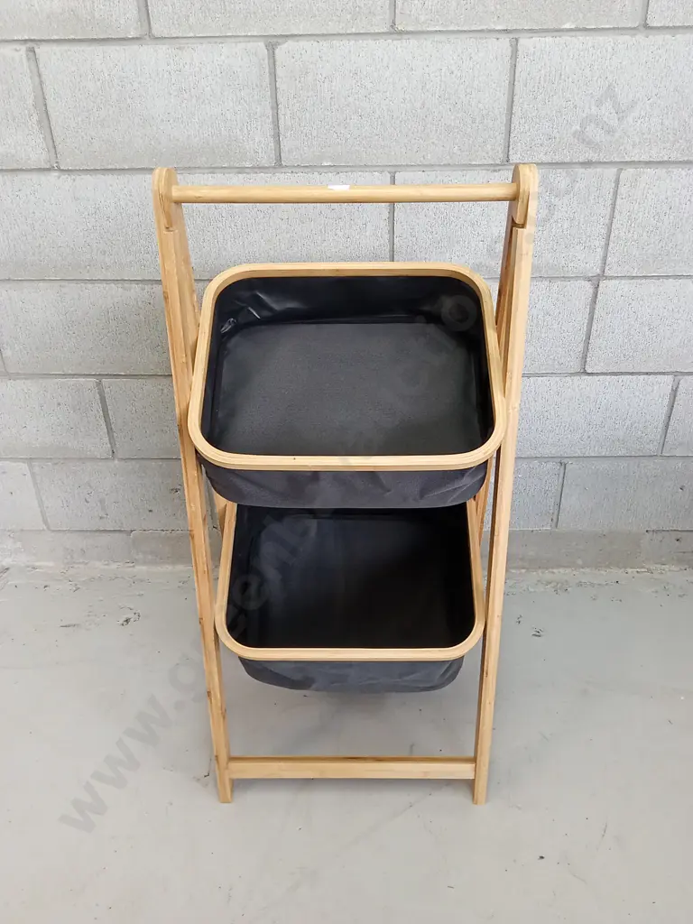 TWO-TIER STORAGE HAMPER, 98CM TALL Image 1++