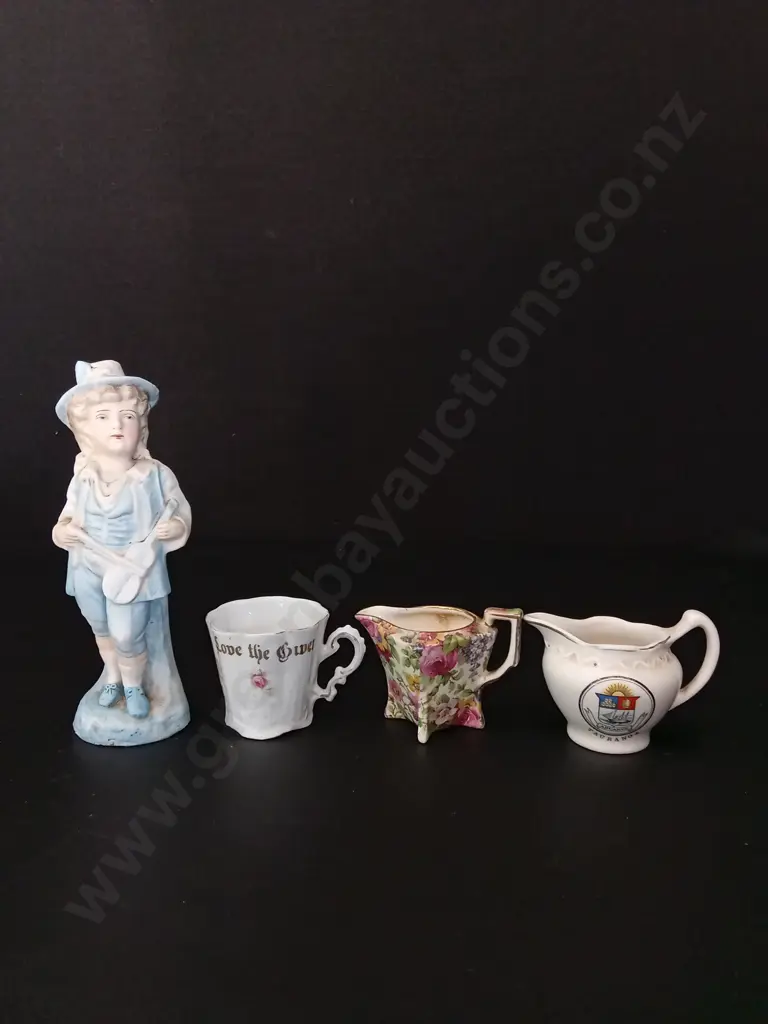 7 VINTAGE ITEMS INCLUDING ROYAL DOULTON TOBY MUG H2.5CM Image 1++