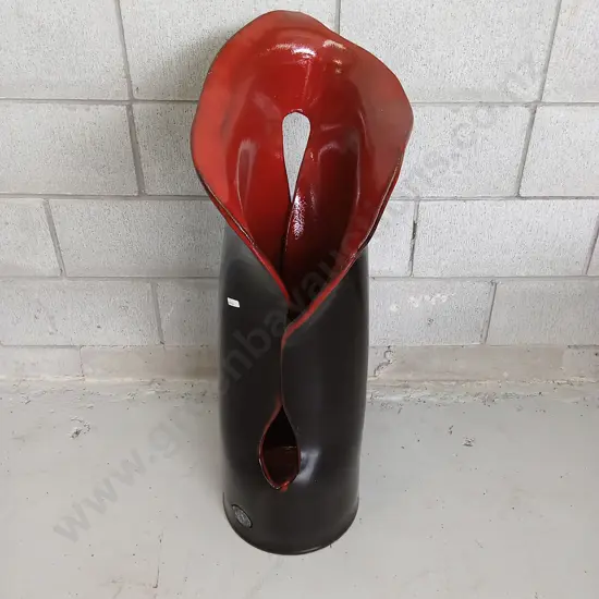 ABSTRACT MORRIS & JAMES POTTERY SCULPTURE, 89CM TALL