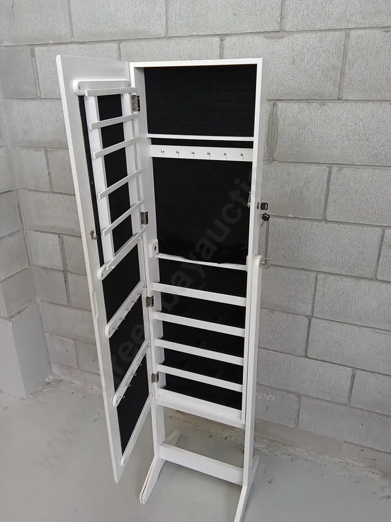 FREE STANDING MIRROR, WITH LOCKER INSIDE, H 162CM X W 41CM Image 1++