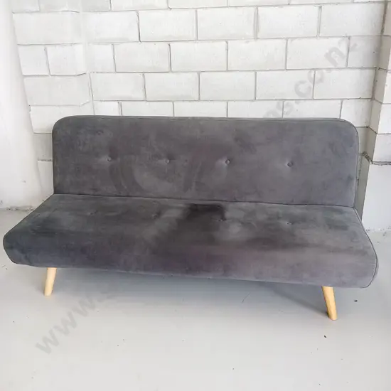 GREY SOFA COUCH, L 190CM X W 93CM X H 85CM