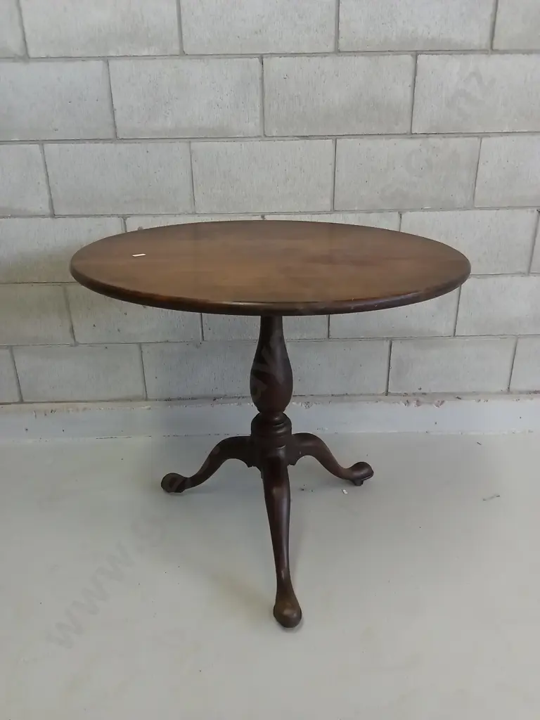 CLASSIC GEORGIAN STYLE TILT-TOP TRIPOD TABLE, H 72CM X W 80CM Image 1++