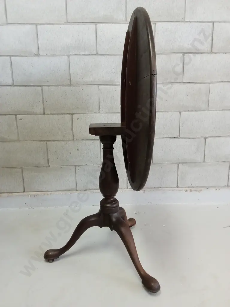 CLASSIC GEORGIAN STYLE TILT-TOP TRIPOD TABLE, H 72CM X W 80CM Image 1++