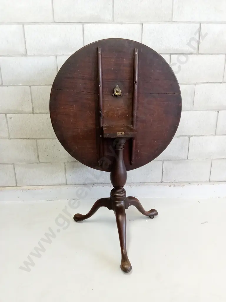 CLASSIC GEORGIAN STYLE TILT-TOP TRIPOD TABLE, H 72CM X W 80CM Image 1++