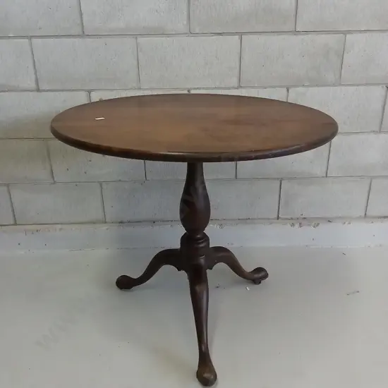 CLASSIC GEORGIAN STYLE TILT-TOP TRIPOD TABLE, H 72CM X W 80CM