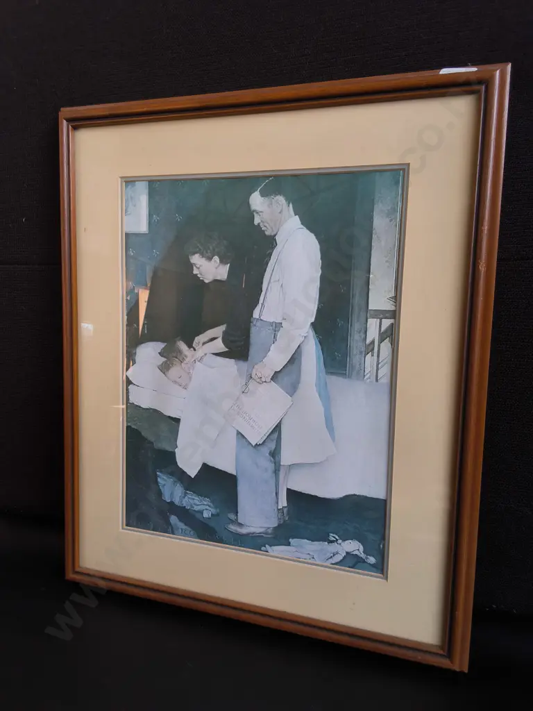 3 PIECES FRAMED NORMAN ROCKWELL PRINTS, TALLEST H 47 CM X W 38.5 CM Image 1++