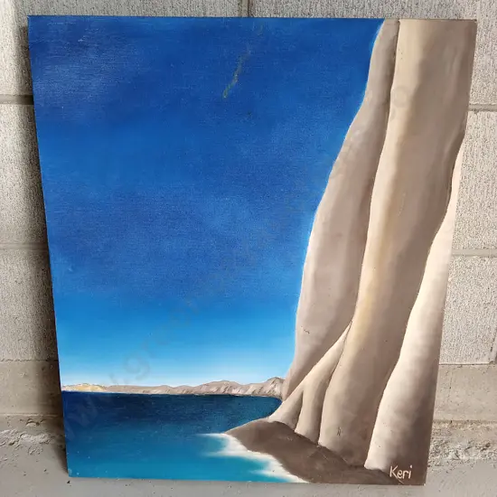 PAINTING ON CANVAS, 62CM X 51CM
