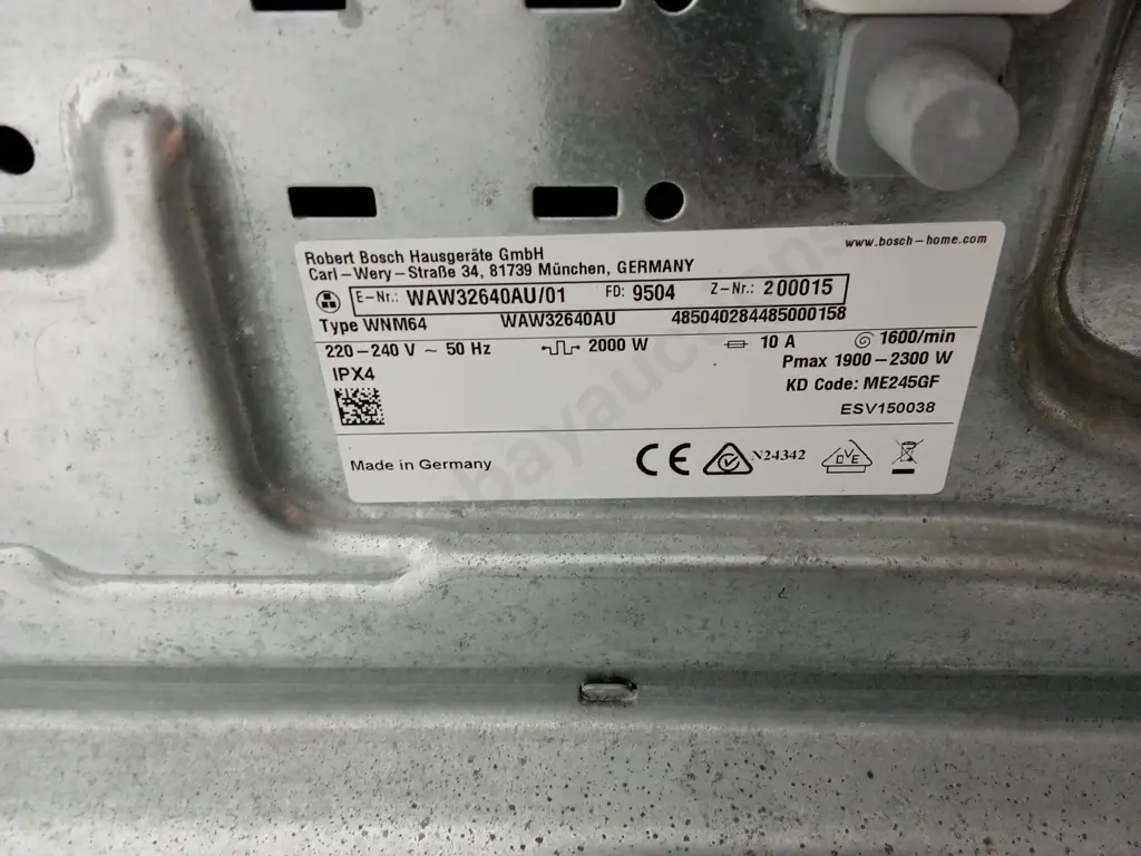 BOSCH WASHING MACHINE SERIE 8 Image 1++