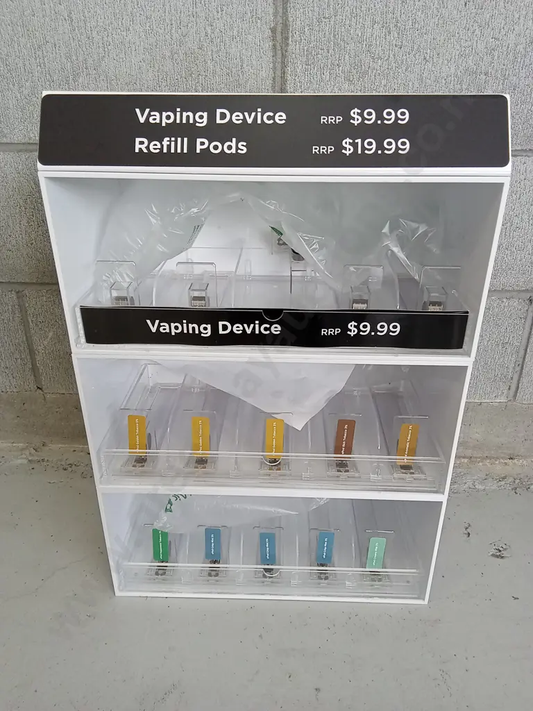 LIKE NEW VAPING DEVICE RETAIL STAND Image 1++