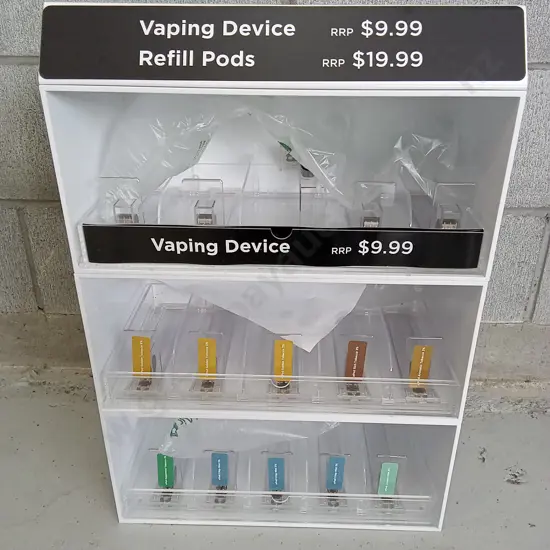 LIKE NEW VAPING DEVICE RETAIL STAND