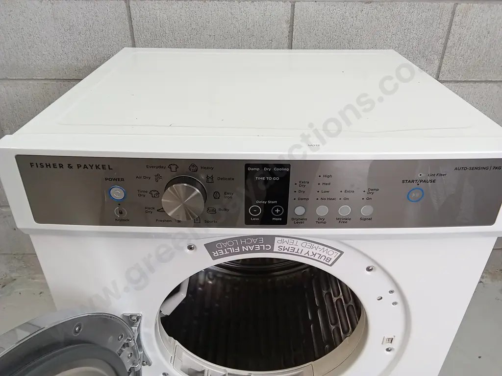 FISHER & PAYKEL DRYER MODEL DE7060P1 Image 1++