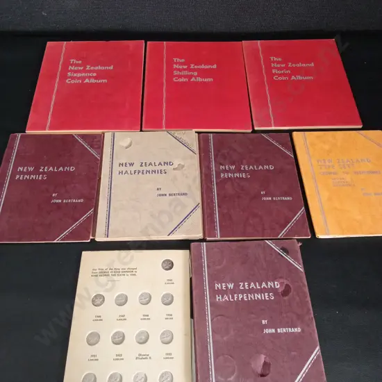 COLLECTION OF VINTAGE NEW ZEALAND COIN ALBUMS