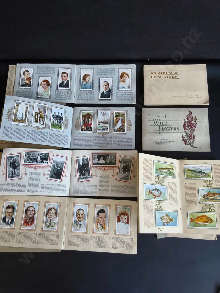 COLLECTION OF VINTAGE 1930S JOHN PLAYER AND SONS CIGARETTE CARD ALBUMS, 13 PIECES TOTAL Image 1++