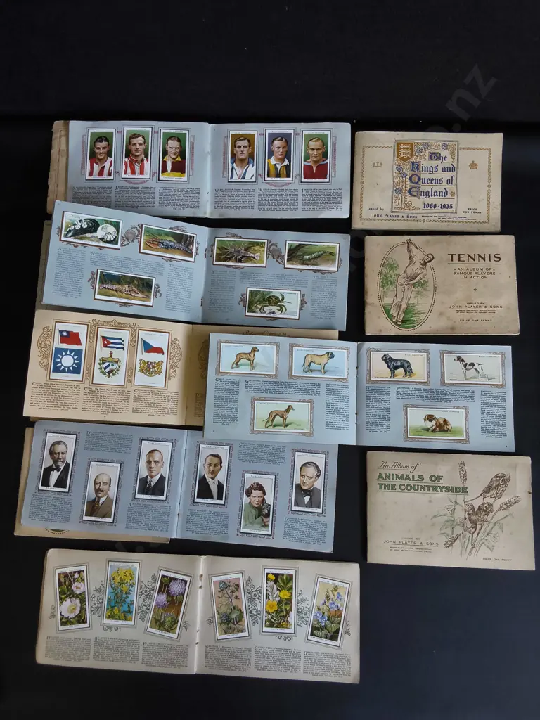 COLLECTION OF VINTAGE 1930S JOHN PLAYER AND SONS CIGARETTE CARD ALBUMS, 13 PIECES TOTAL Image 1++