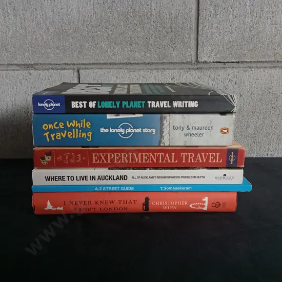 COLLECTION OF 6 TRAVELLING BOOKS