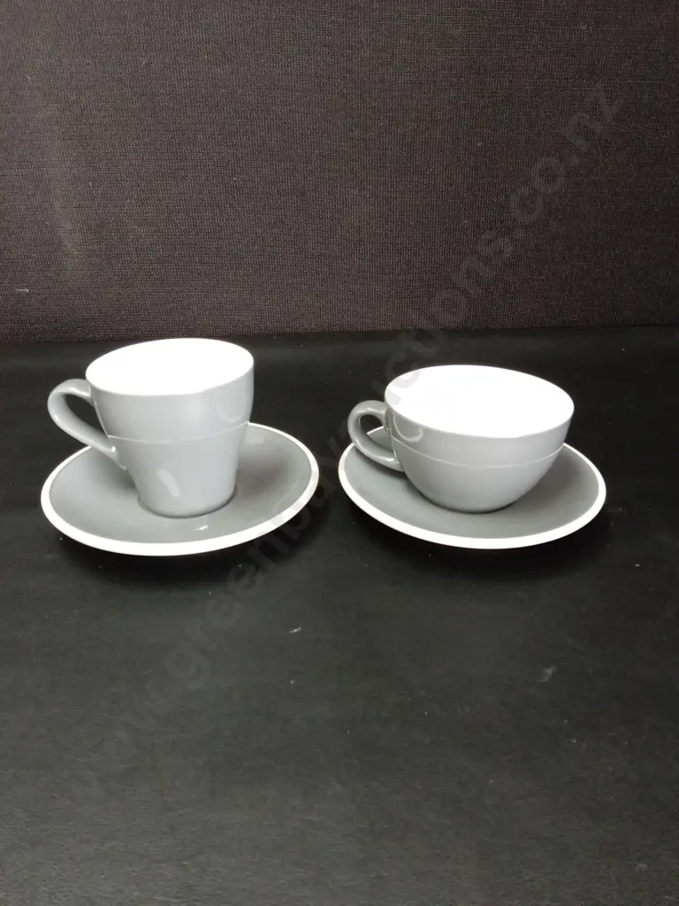 16 PIECE ACME COFFEE CUPS AND SAUCERS Image 1++