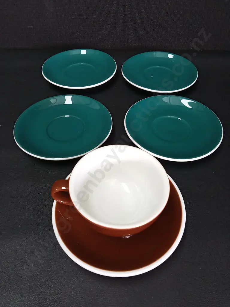 16 PIECE ACME COFFEE CUPS AND SAUCERS Image 1++