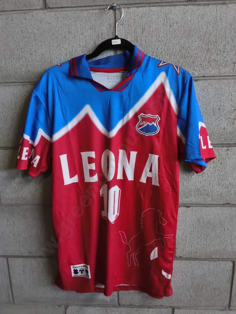 VINTAGE STYLE INDEPENDIENTE MEDELLÍN LEONA HOW FOOTBALL JERSERY SIZE XL Image 1++