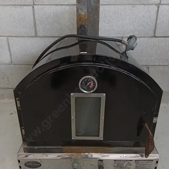 BLACK OUTDOOR PORTABLE PIZZA OVEN, W 58CM X D 60CM, H 78CM