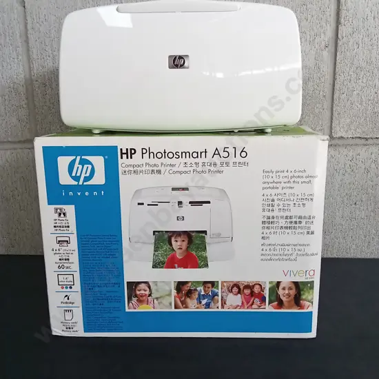 HP COMPACT PHOTO PRINTER, PHOTOSMART A516 (UNTESTED)