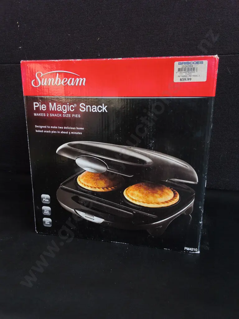 BRAND NEW SUNBEAM PIE MAGIC SNACK PIE MAKER, BOXED Image 1++