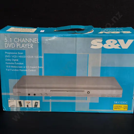 BRAND NEW S&V DVD PLAYER, BOXED