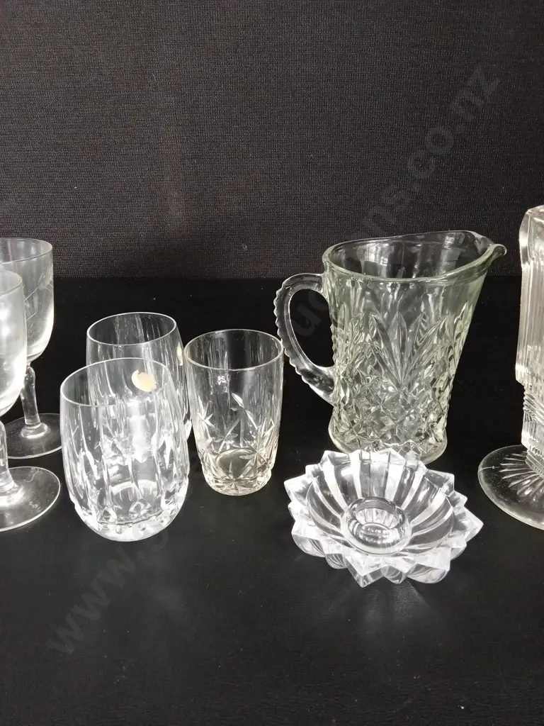 12 GLASS ITEMS TALLEST H17CM Image 1++