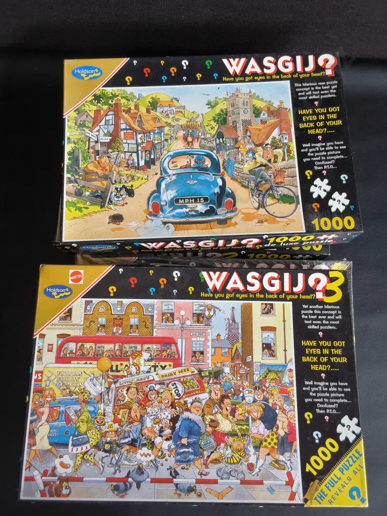4 WASGIJ PUZZLES, INCLUDING ONE BRAND NEW Image 1++