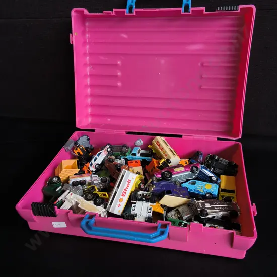 CASE OF VINTAGE MODEL CAR DIECASTS