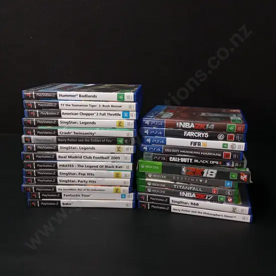 PLAYSTATION 2, PS4, PS3 AND XBOX ONE GAMES