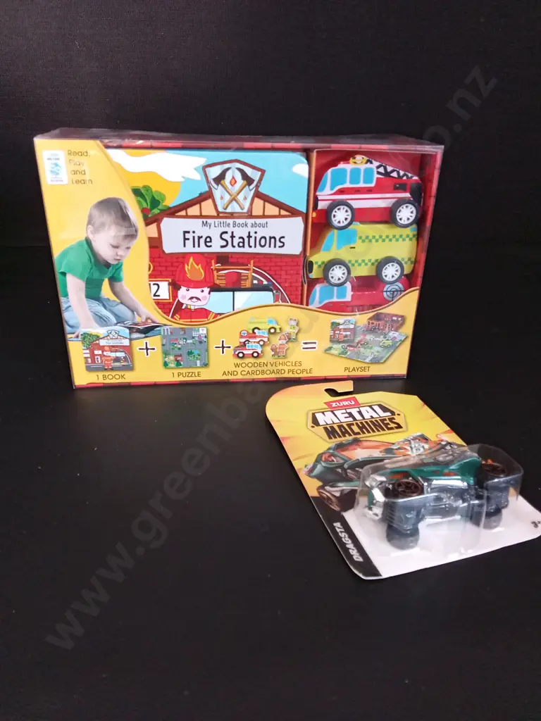 MY LITTLE BOOK ABOUT FIRE STATIONS AND A METAL MACHINE CAR Image 1++