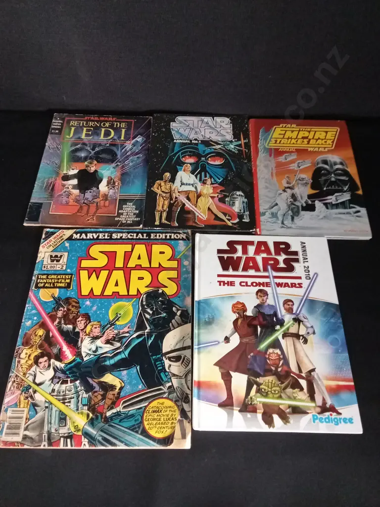 5 VINTAGE STAR WARS COMICS Image 1++