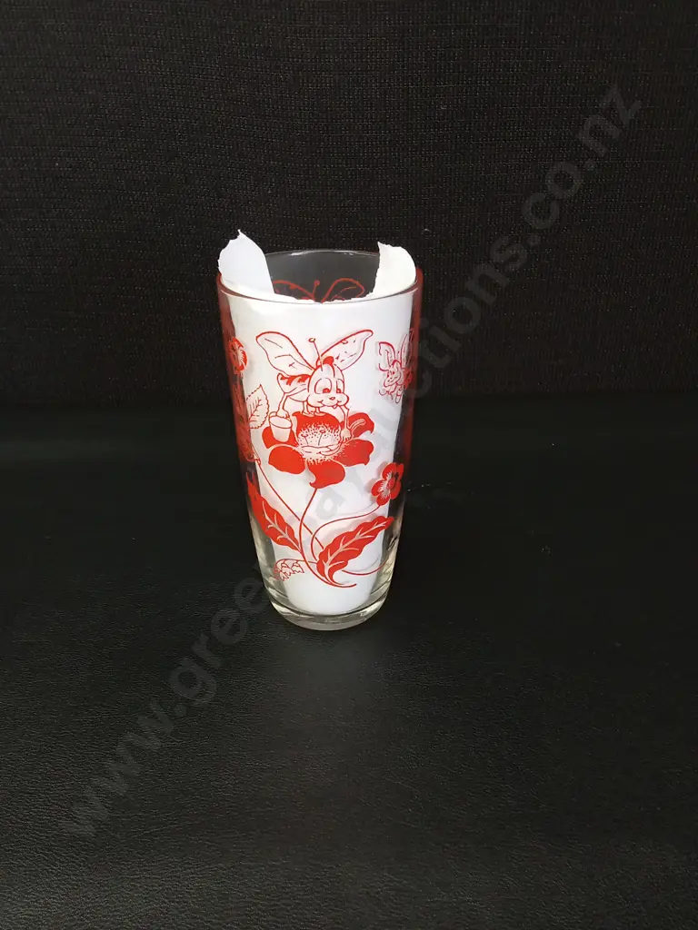 5 X VINTAGE PEANUT BUTTER JAR GLASSES Image 1++