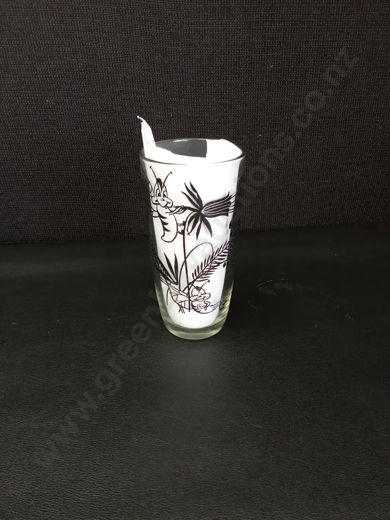 5 X VINTAGE PEANUT BUTTER JAR GLASSES Image 1++