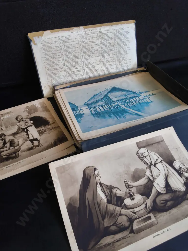 VINTAGE 1920S MACMILLAN HISTORY CLASS PICTURES POSTER SET LITHOGRAPHS Image 1++