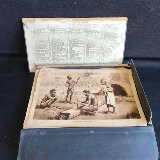 VINTAGE 1920S MACMILLAN HISTORY CLASS PICTURES POSTER SET LITHOGRAPHS