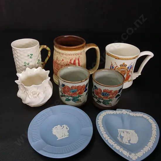 VINTAGE DISHES INCLUDING, WEDGEWOOD TRINKET DISHES