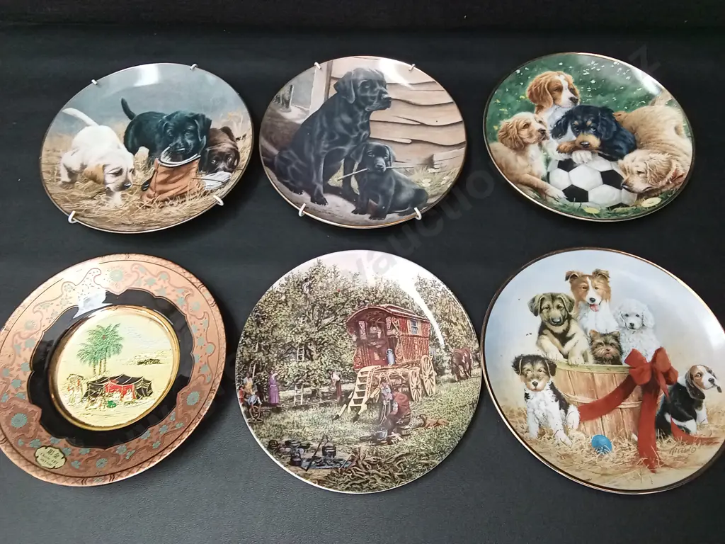 6 DECORATIVE PLATES LARGEST DIA 20CM Image 1++