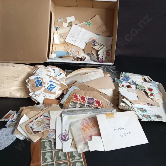BOX OF STAMPS